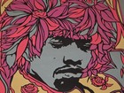 Vintage-1967 Original Jimi Hendrix Mr Experience Fluorescent Black Light Poster
