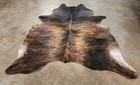 Xl Premium Brindle Brazilian Cowhide Area Rug Leather Cow Hide Skin 90  X 81 