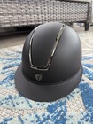 Tipperary Windsor Mips Wide Brim Riding Helmet Blk  chrome Med