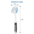Setsail Dish Brush With Handle  2 Pack Stiff Bristles 2 Pack  Black-blue