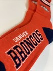 Denver Broncos Adult Socks Fbf 4-stripe 1 Pair- Large New Free Ship  d 