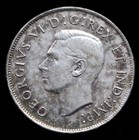 1944 Canada - 50 Cents Half Dollar -  800 Silver - George Vi - Nice Coin