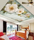 3d White Flower Na1828 Ceiling Wallpaper Murals Wall Print Decal Aj Us Fay
