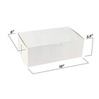 Mt Products White Cookie Boxes - 10  X 6  X 3 5  Bakery Boxes - Pack Of 250