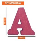 100 Pcs Colorful Wooden Letters Buttons Rustic Buttons For Clothes Sewing