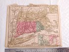 1866 Hand-colored Map Of  united States No  2  Ma Ct Ri Approx   11  X 9   20825