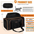 Airline Approved Soft Sided Pet Carrier Cat Puppy Dog Travel Bag 17x12x12