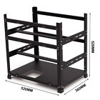    3 Layers Open Air Mining Rig Frame 12 Gpu Computer Case Miners Rack Fast Ship