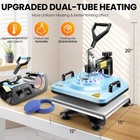 15 x12  Digital T-shirt Heat Press Machine Sublimation Transfer 360   Swing Away