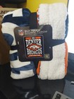 Nfl Silk Touch Sherpa Throw 60x70 Inch Brand New Blue  Orange White
