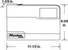 Master Lock 7120d Locking Security Bag 8-5 8x10x1-7 8