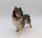 Vintage Collie By Enesco Dog Figurine 5-in Long Porcelain Glossy Coat Sticker
