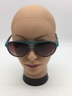 Jefoo Jf119a Vintage Aviator Sunglasses Blue Agate 60-14-133 Brown Lens