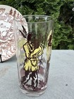 Vintage 1950s Davy Crockett  Set Of 2 1-drinking Glass Hazel Atlas   1-plate