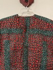 Mens African Cultural Colorful Red Cotton Shirt With Chest Pocket  Azz7