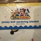 Vintage Disney Babies Baby Blanket Nos Cotton Jersey 90s Nursery Mickey Minnie