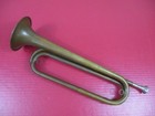 Wwii Era Us Army Regulation Brass Bugle - Rexcraft - With Mouth Piece - Original