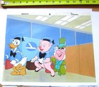 Mad Hatter Donald Duck Pig Commercial Walt Disney Original Production Cel