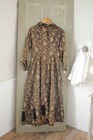 Antique American Woman s Victorian Robe Wrap Gown Wool Clothing Textile Trunk