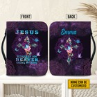 Customized Jesus Cross Mandala Bible Cover Butterfly Because Of Him Heaven Knows