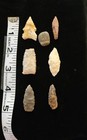 Arrowheads Lot Of 6 Small Arrowheads Found In Cordele  a37 