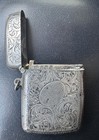 Victorian Sterling Silver Vesta Case Match Safe Striker Birmingham By Lh 1890s