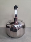 Farberware Vintage Stainless Steel Tea Pot Kettle 7020 2 Quart Beveled Korea