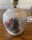 Vintage 1994 Wedgwood Peter Rabbit Nursery Lamp Ceramic - Great Condition  