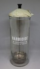 Vintage Barbicide Salon Tool Disinfecting Glass Soaking Jar With Paperwork - New
