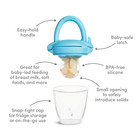 Munchkin Silicone Baby Food Feeder For Solids And Purees  Great For Self-feeding