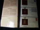 Set Of 75 First Day Covers With 22kt Gold Replica Stamps Binder 7 1986 - 7 1988