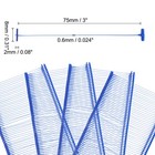 1000pack 75mm Tagging Fasteners Clothing Tag Barbs Attachments Price Tags Blue