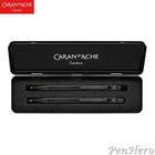 Caran D ache Black Code 849 Ballpoint Pen   844 Mechanical Pencil Set