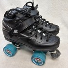 Sure-grip Rock Gt-50 Speed Roller Skates Black Quad Wheels Mens 7