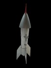 Vintage Metal  Astro Rocket Mechanical Bank 1957 Berzac Creation