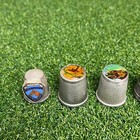 Vintage Lot Of 5 Collectible Pewter Metal Souvenir Thimbles