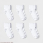 Toddler 6pk Low Cut Bobby Socks - Cat   Jack White 2t-3t  see Deal    
