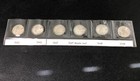 10 Cents Canada Silver 6 Coins 10   Ten Cent Dime Coin Collection 1945-1949 10c