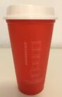 New Starbucks 2019 Winter Holiday Reusable Hot Cup  hand Warmer  Red 16 Oz