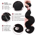 Brazilian Sew In Virgin Human Hair Weave Extensions 4bundles Straight Weft 400g 