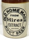 Rare    C1910 Stoneware Pottery Bottle- Old Home Made Hires Root Beer