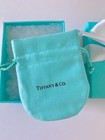 Tiffany   Co  Empty  Packaging Blue Gift Box  Ribbon  Pouch 3pc Set - New