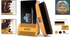 Men s  Beard Grooming Brush   Comb Set - Exfoliate   Smoothen Hair