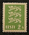 Travelstamps  Estonia Stamps Scott  91 - 2s Lion Coat Of Arms - Mint Mogh