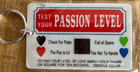 3 Vtg Novelty Mood Keychains Nos Sex  Love  Passion Rate  Heat Sensing  70s-80s