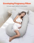 Vevor Pregnancy Pillow C-shaped Full Body Maternity Pillow Ultra-soft