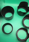 Lot Of 8 Camera Lens Hoods 3- Tulip All Plastic  3 Rubber  2 Plastic 