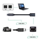 Jser Ieee 1394 6pin Female To 1394b 9pin Male Firewire 400 To 800 Cable 20cm Fir