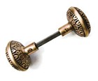 Pair Of Antique Vintage Eastlake Victorian Ornate Door Knobs W  Spindle Salvage
