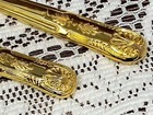 Gold Plated Two Piece Vintage Cake Serving Set Heavy   Wedding Cake Set